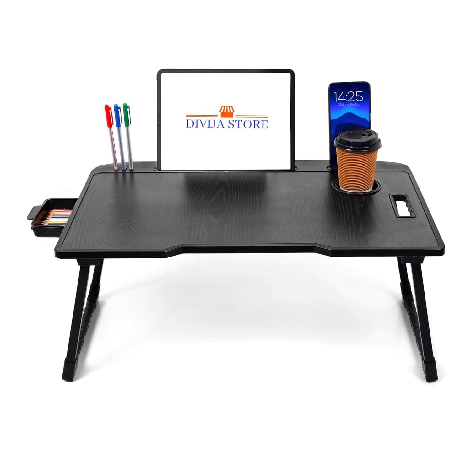 DIVIJA STORE Wood Smart Multipurpose Foldable Laptop Table