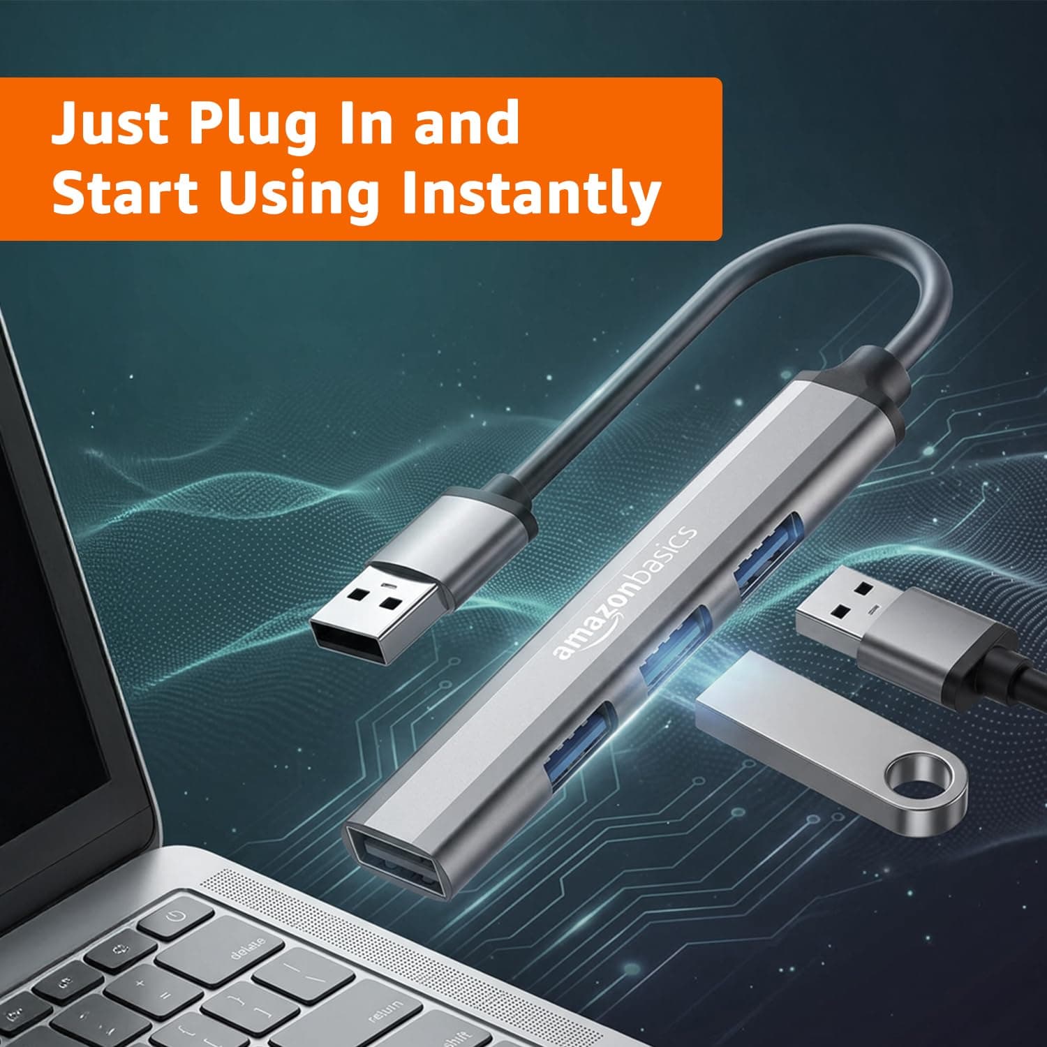 Amazon Basics USB-C Multiport Adapter Hub
