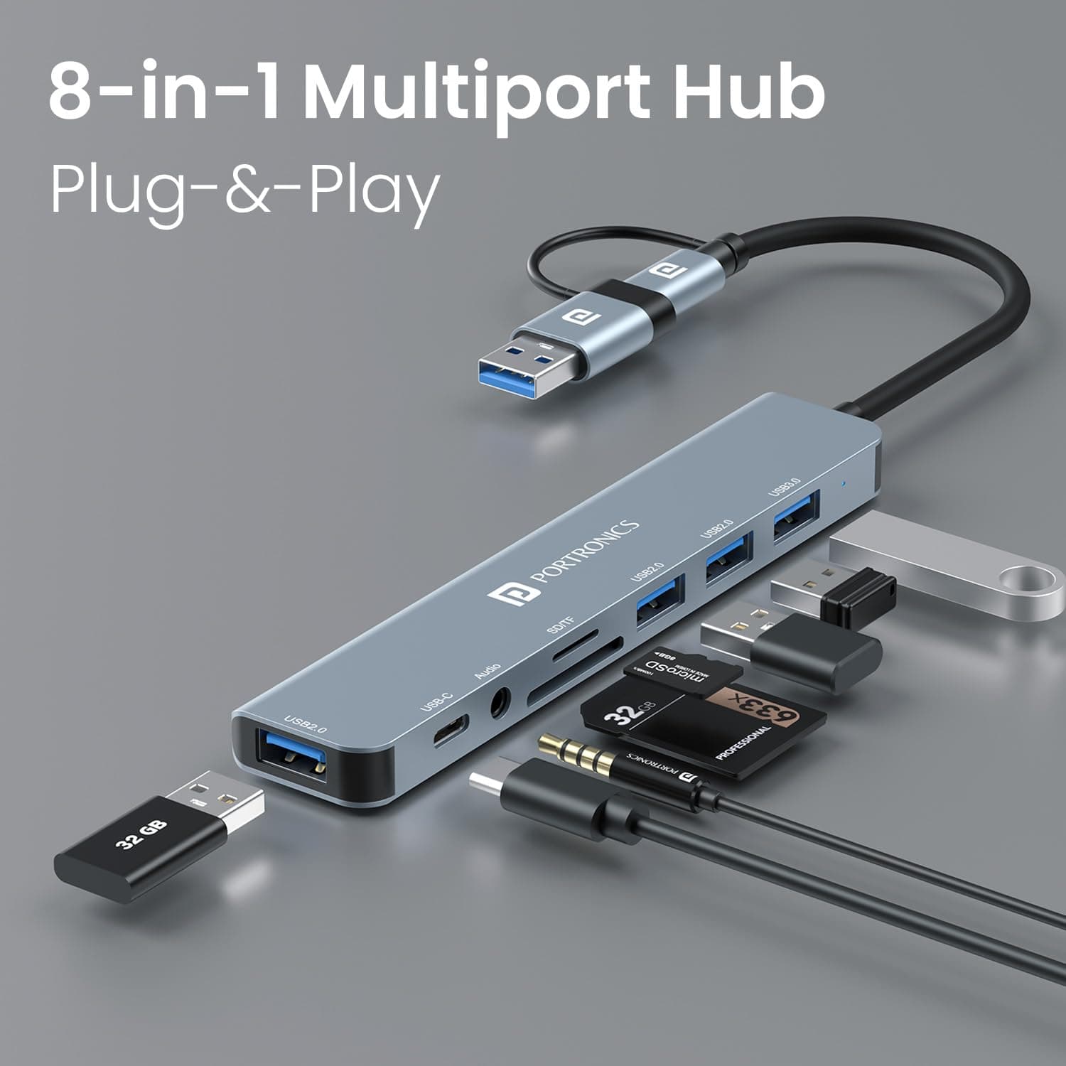 Portronics Mport 11 USB C Docking Station