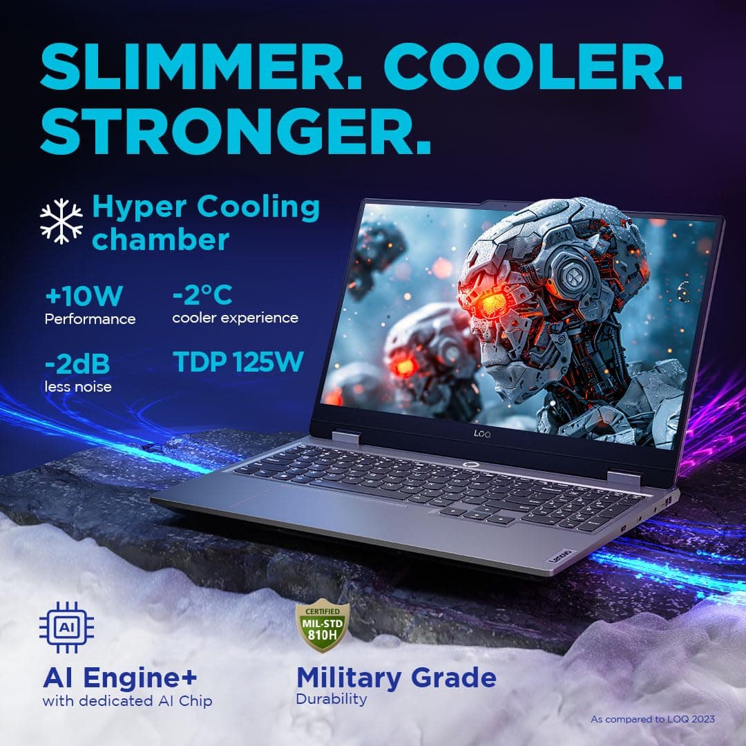 Lenovo LOQ i5-13450HX RTX 3050 6GB with 144Hz Display 15IRX9 83DV018MIN Gaming Laptop